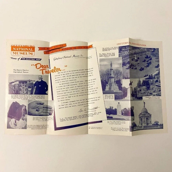 Vintage Battle of Gettysburg Pennsylvania Diorama and Museum Brochures Pamphlets - Picture 8 of 12
